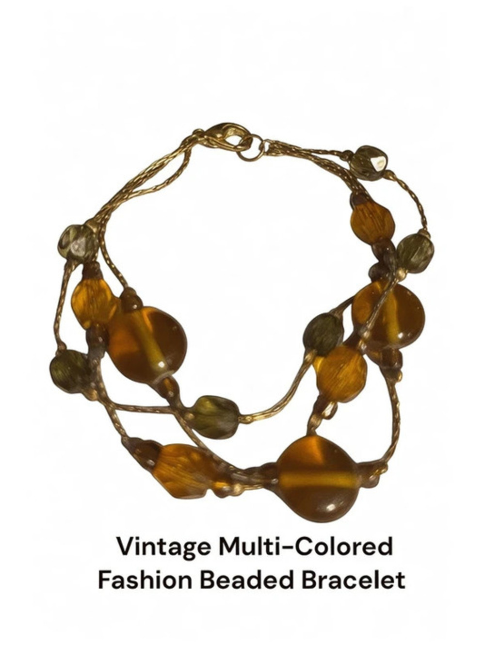 Vintage Multi-colored Fashion Beaded Bracelet